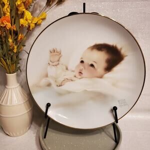 1987 Awakening Bessie Pease Gutmann Hamilton Collection Excellent Condition